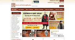 Desktop Screenshot of historicalclothingrealm.com